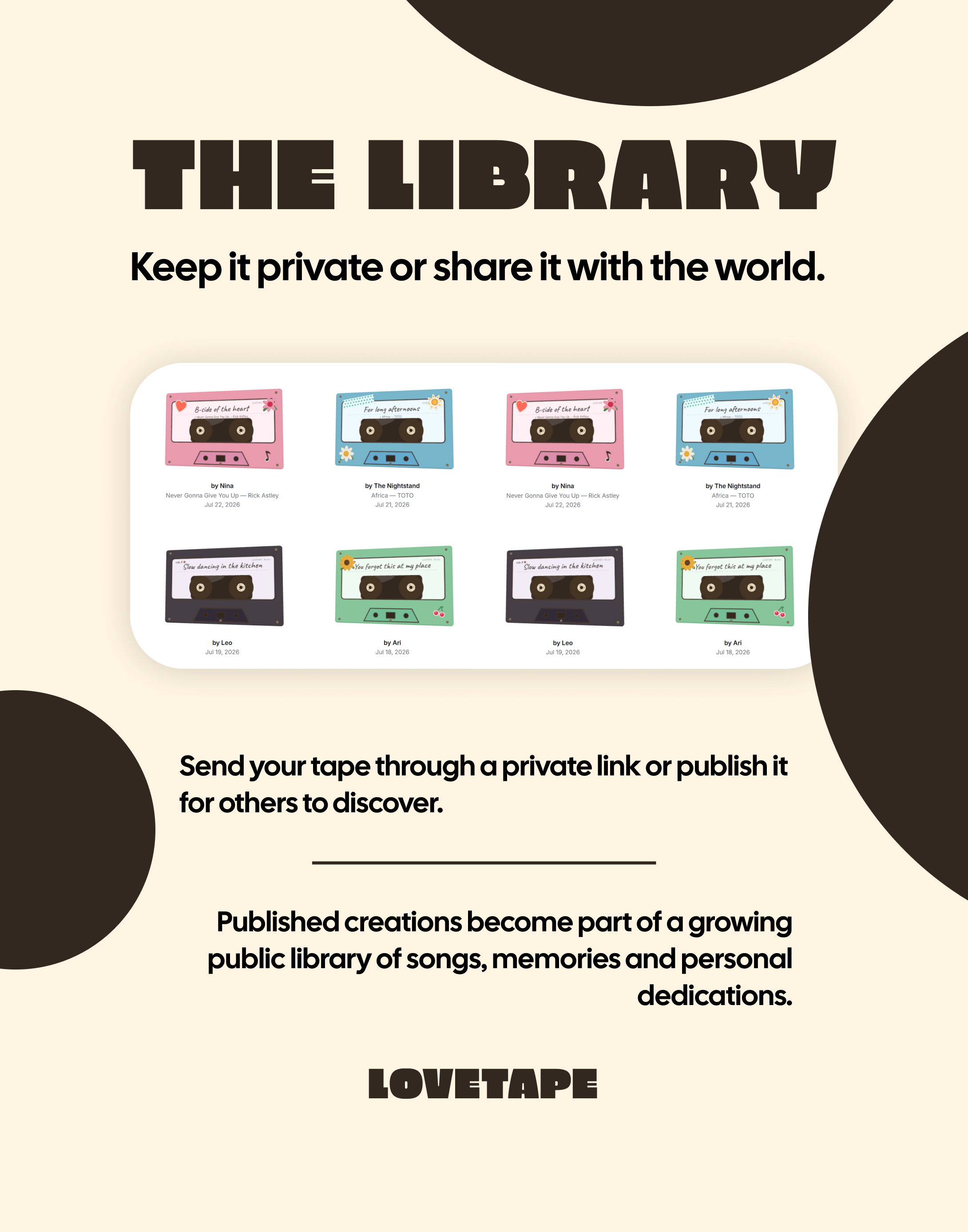 LOVETAPE — the library
